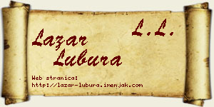 Lazar Lubura vizit kartica